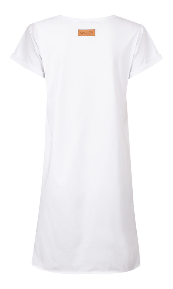 Dámské tričkové šaty ROLL white