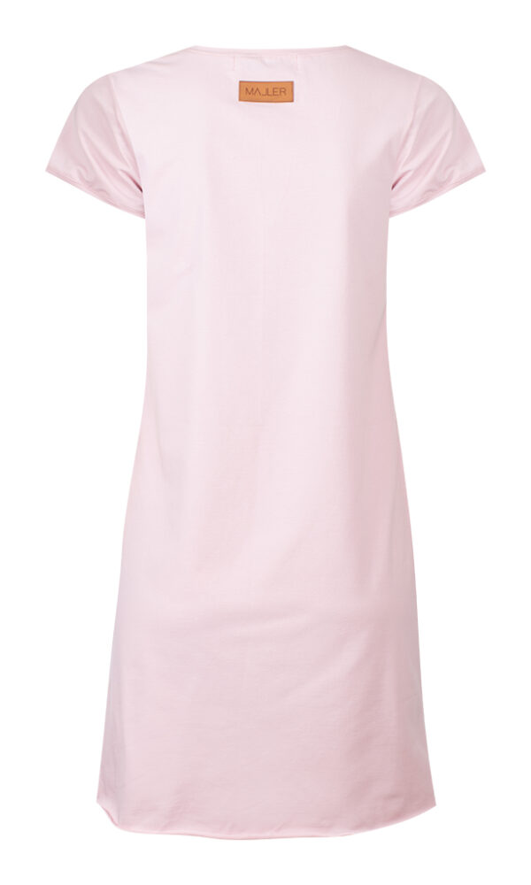 Dámské tričko BASIC “V” prodloužená délka pink