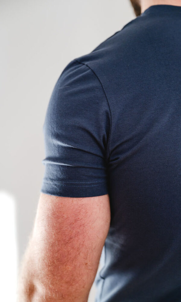 Pánské tričko BASIC “V” dark grey