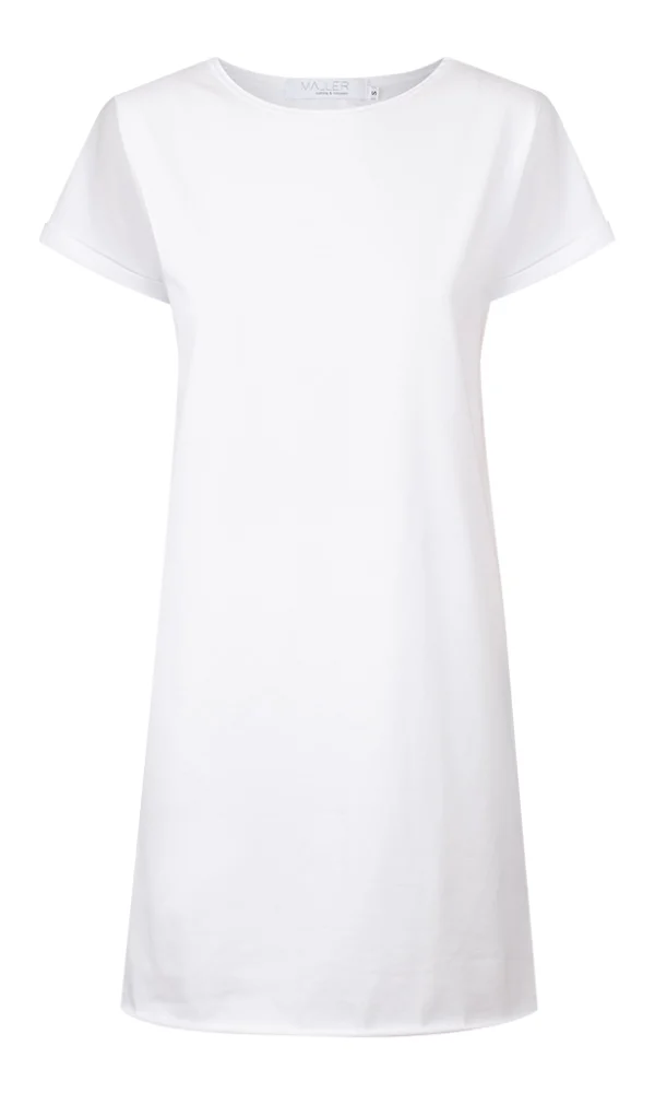 Dámské tričkové šaty ROLL white