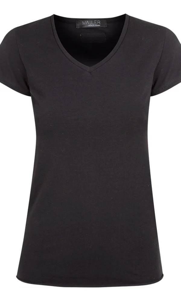 Dámské tričko BASIC “V” black