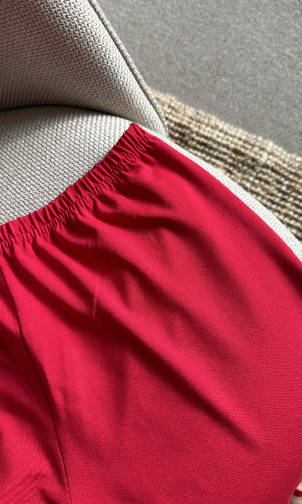 Pyžamové šortky BASIC červené