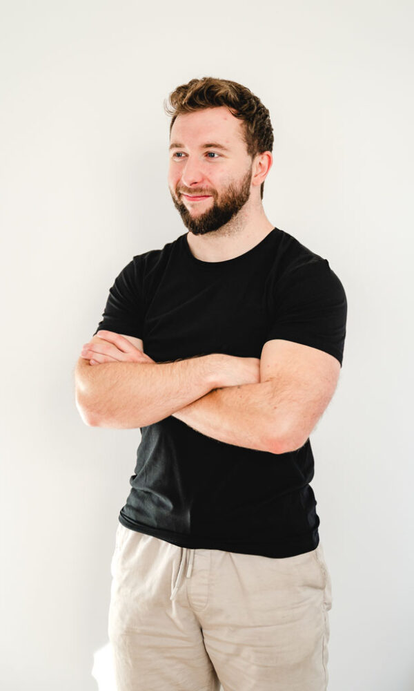 Pánské tričko BASIC kulatý výstřih black