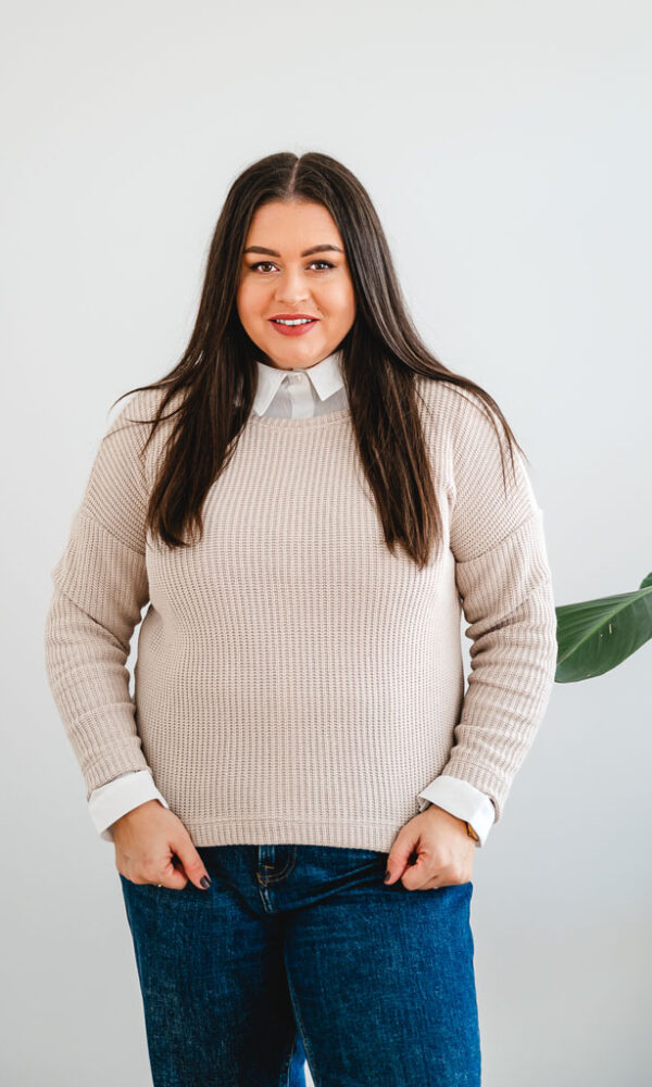 Dámský svetr ZARA béžový