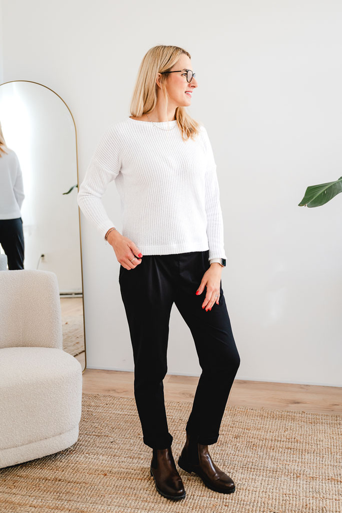 Dámský svetr ZARA bílý - Image 2