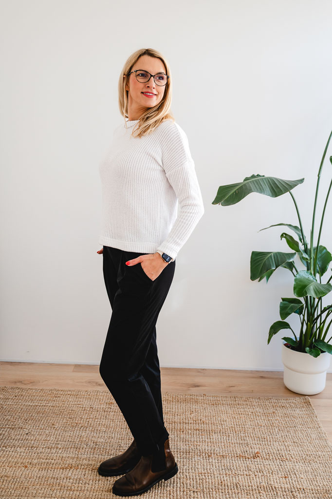 Dámský svetr ZARA bílý - Image 3