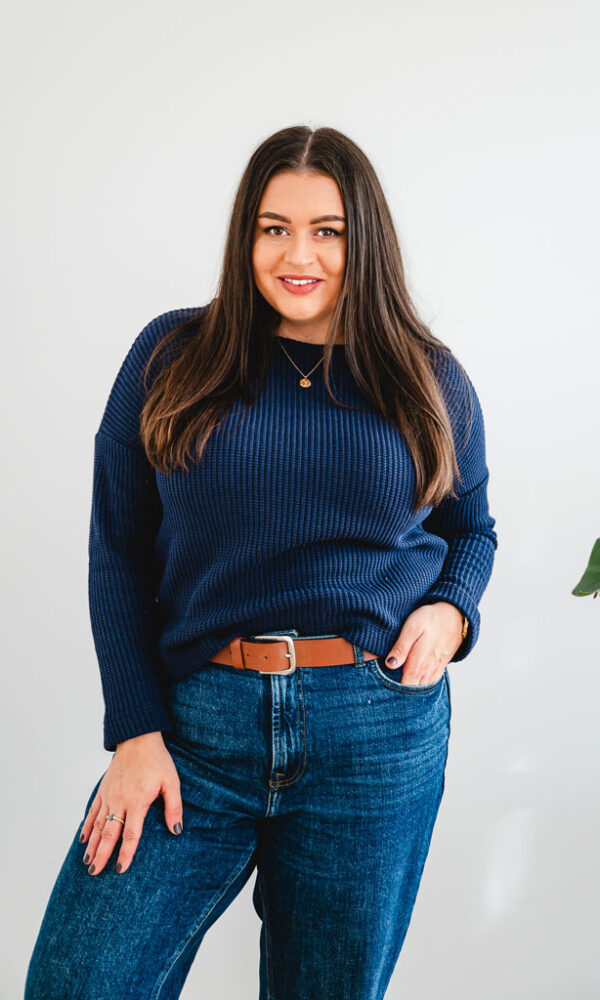 Dámský svetr ZARA modrý