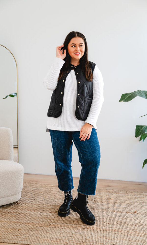 Dámská prošívaná vesta Lara černá