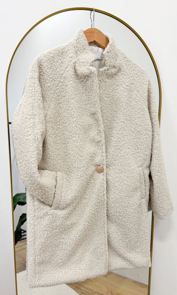 Dámský kabát LUX krémový