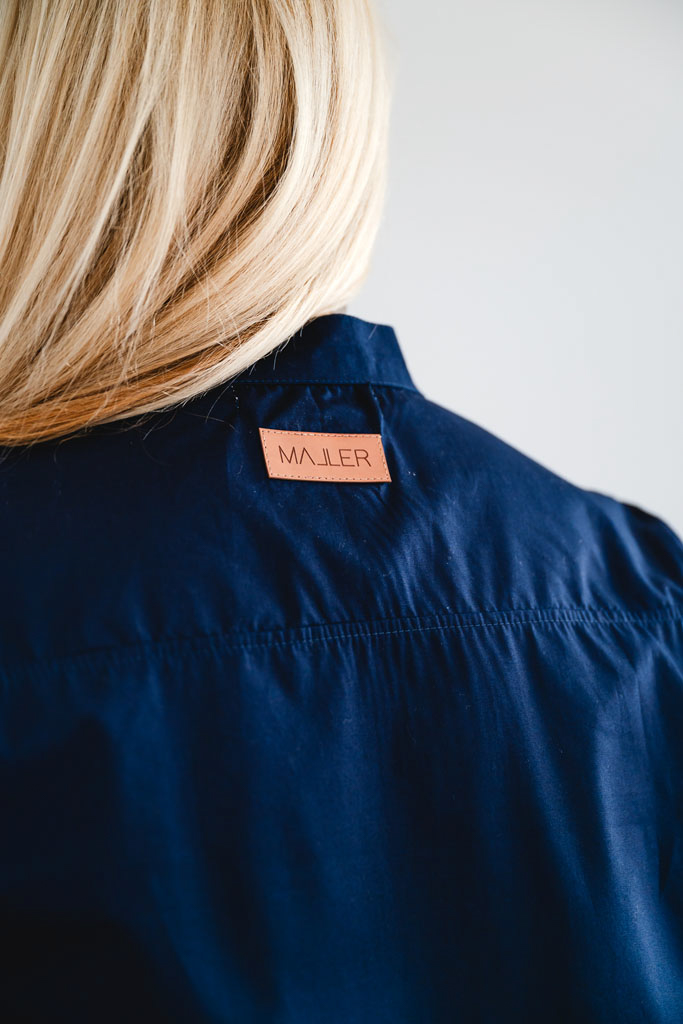 Dámská bavlněná košile POPLIN modrá - Image 10