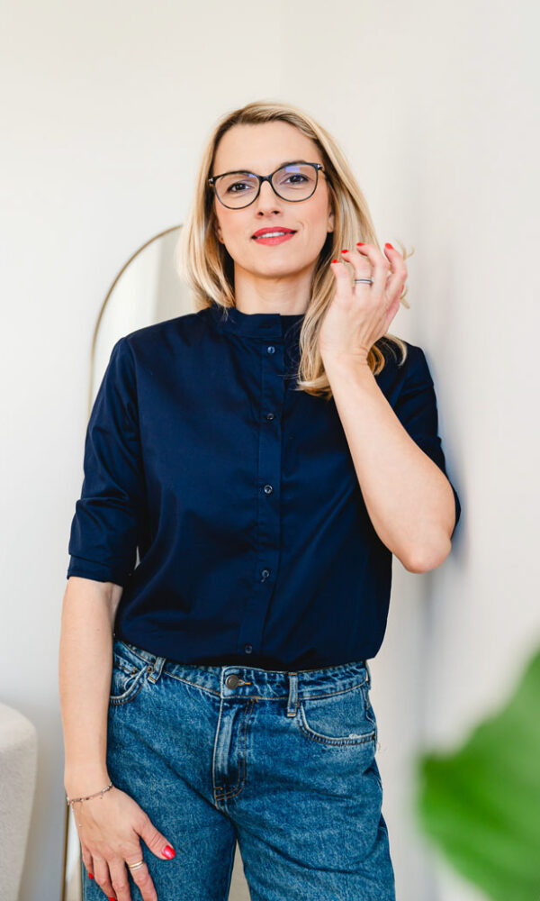 Dámská bavlněná košile POPLIN modrá