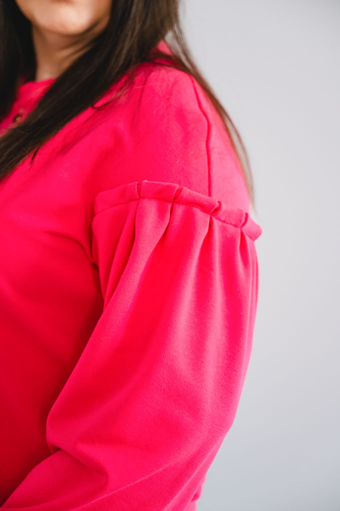 Dámská tepláková mikina DORA tmavě růžová - Image 2