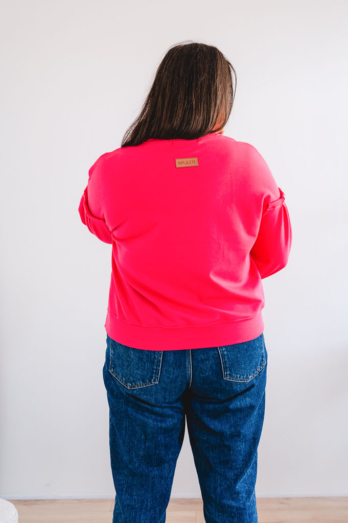 Dámská tepláková mikina DORA tmavě růžová - Image 3